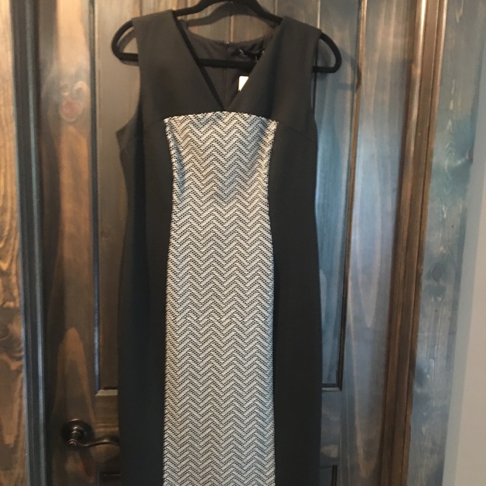 NOIR Color Block Midi Dress